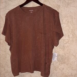 Arizona Juniors Womens Crew Neck Semi Fit Short Sleeve